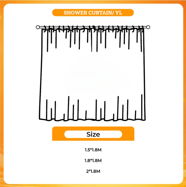 3D shower curtain - The Basement Yard Store