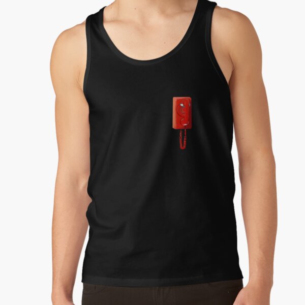 Basement Yard Orange Red Rotary Phone Tank Top - Image 3
