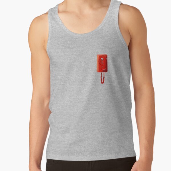 Basement Yard Orange Red Rotary Phone Tank Top - Image 4
