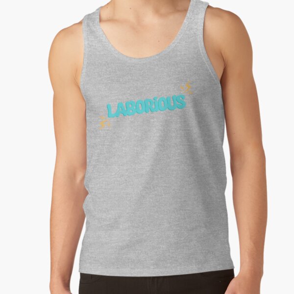 Laborious Quote The Basement Yard Podcast Tank Top - Image 3
