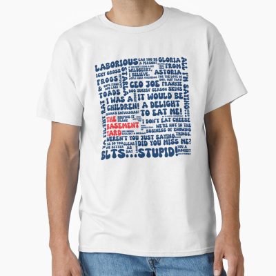 The Basement Yard Podcast Funky Quotes Duochrome T-shirt