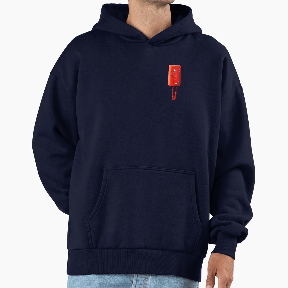 Basement Yard Orange Red Rotary Phone Hoodie - Image 5