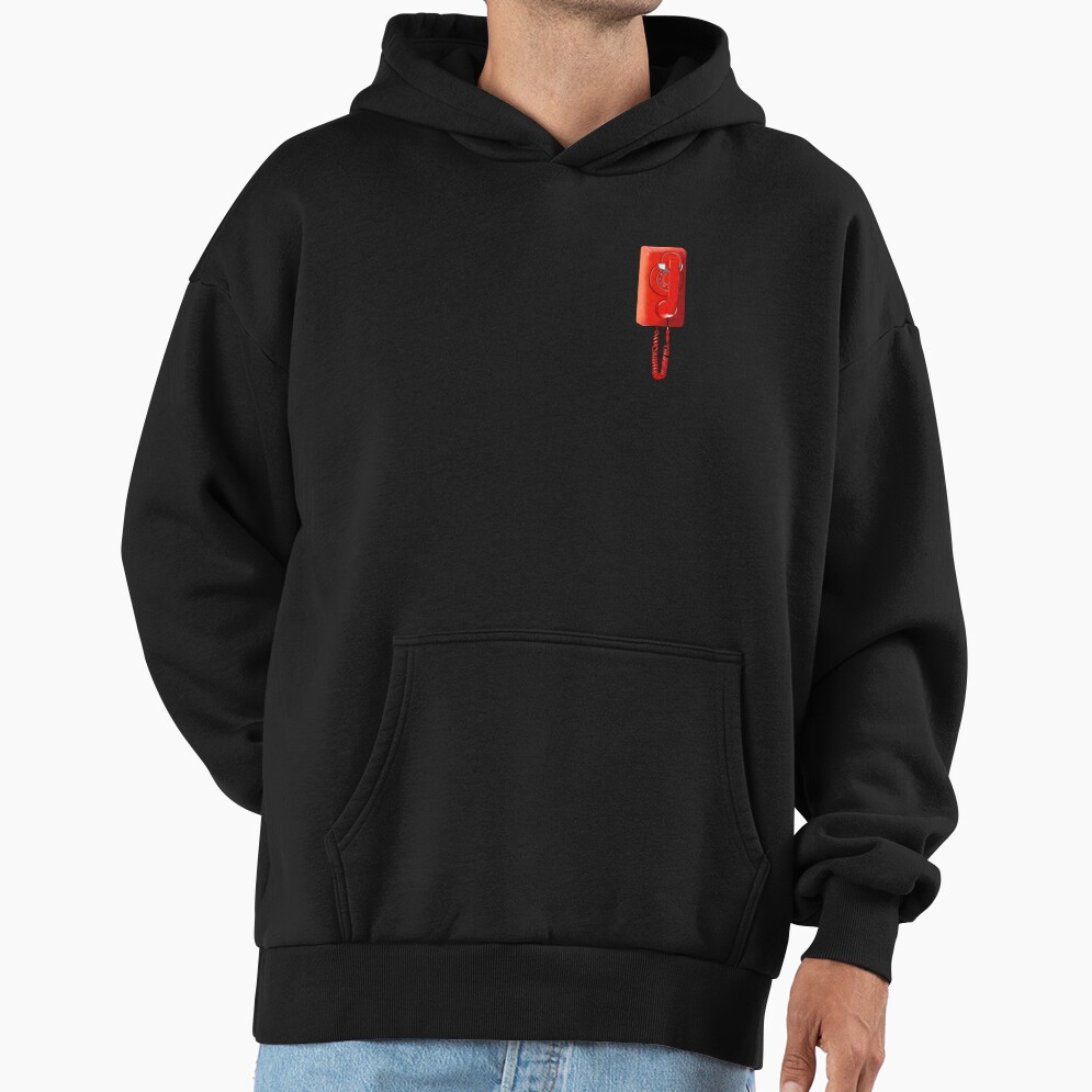 Basement Yard Orange Red Rotary Phone Hoodie