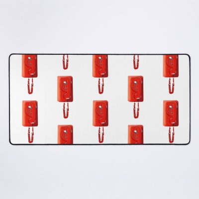The Basement Yard Orange Red Rotary Phone Mouse Pad
