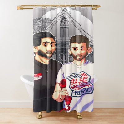 The Basement Yard Members Chibi Shower Curtain