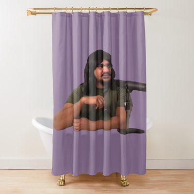 The Basement Yard Frank AlvarezTherapist Shower Curtain
