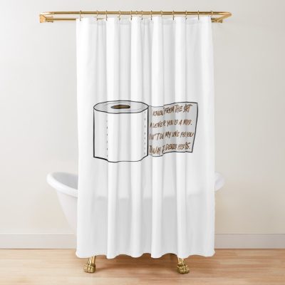 Joe Santagato Basement Yard Shower Curtain