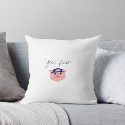 The Basement Yard You Pig Design Throw Pillow