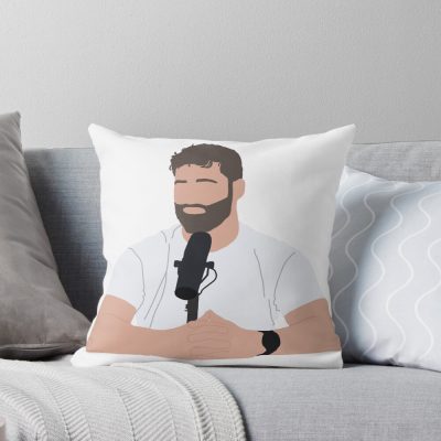 Cartoon Joe The Basement Yard Throw Pillow